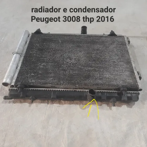 Radiador e condensador Peugeot 3008 Thp 2016 original