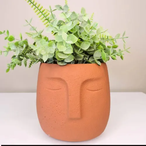 Cachepot terracota em cimento - Novo