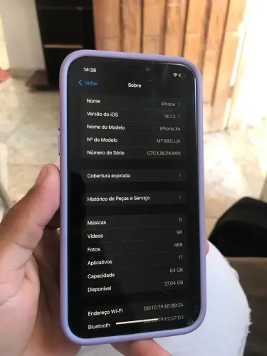 iPhone XR com mod da câmera do 13