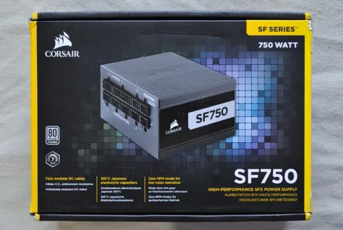 Fonte De Alimentação SFX SFF PSU Corsair 750w SF750 80 Plus Platinum 