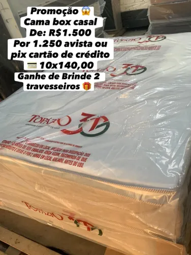 Cama box casal MOLAS ENSACADAS ( Promoção so hoje)