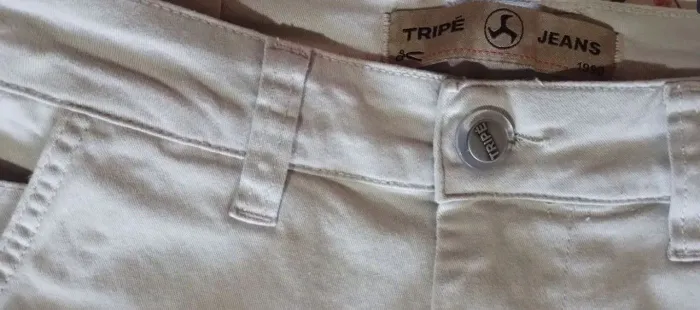 Calça tripé cinza nunca usada, número 36