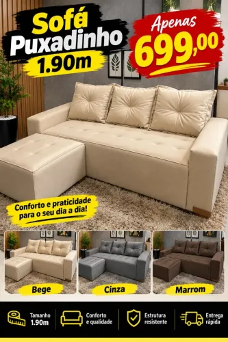 Sofá puxadinho