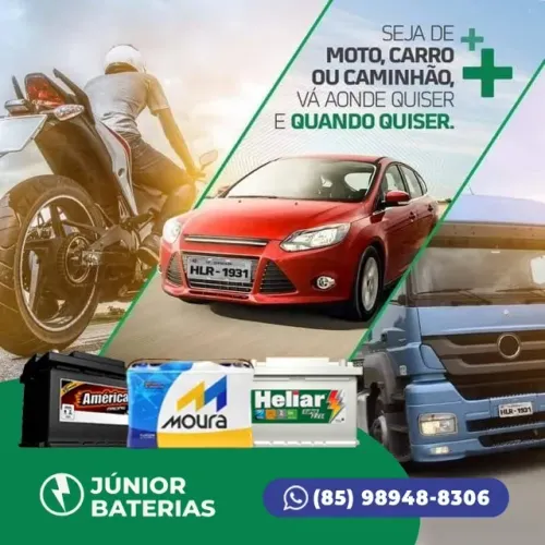 Bateria de carro com pronta entrega em Fortaleza e região