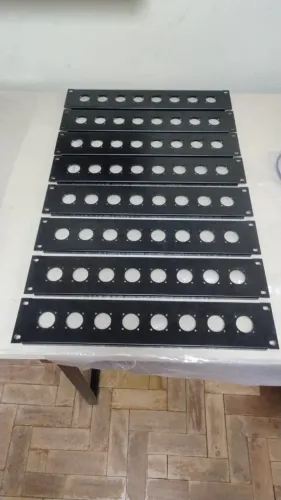 Painel Régua Padrão Rack 19 2u Para 8 Speakon Redondo (cada unidade)