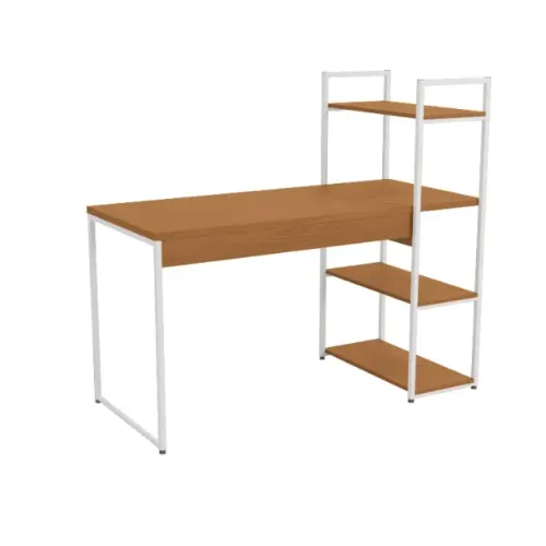 Mesa com 3 prateleiras de mostruário