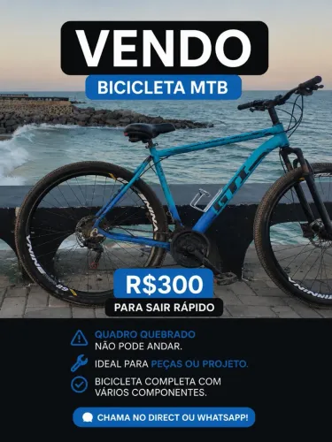 Bicicleta aro 29 - 300 para peças ou reforma