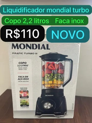 Liquidificador mondial turbo Power. NOVO