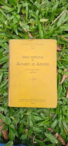 OBRAS COMPLETAS DE ALVARES DE AZEVEDO LIVRO ANTIGO