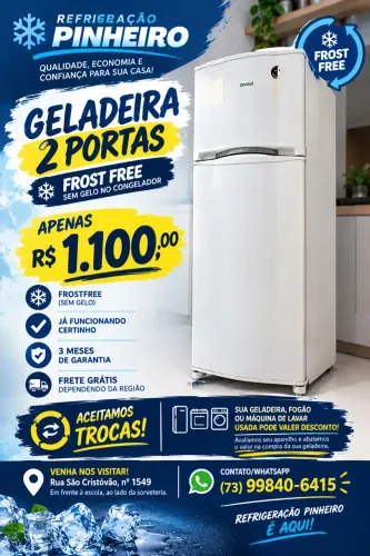 Geladeira consul Frost free duas portas?