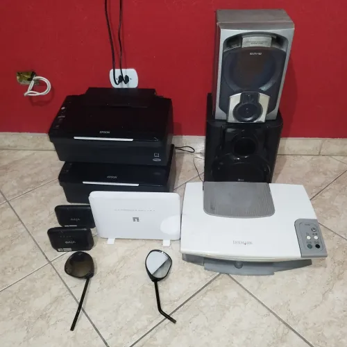 Troca/venda Lote Eletrônicos e Peças - Preço de Desapego impressora roteador