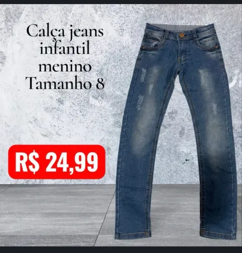 calça jeans infantil tamanho 8 menino