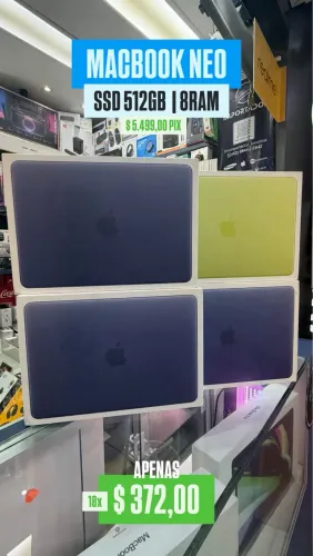 MacBook Neo - 512GB/ 8 RAM (Produto Novo)