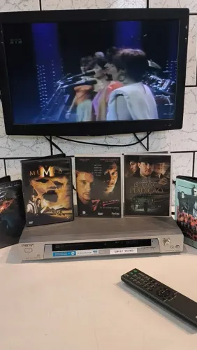 Dvd player SONY NS315 + controle + 5 DVDs de brinde FUNCIONANDO PEREFITAMENTE