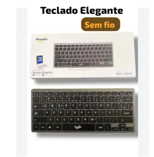 teclado sem fio da marca Atomo, modelo MO-JTA04.