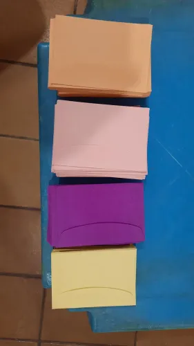 Envelopes 10x7 várias cores