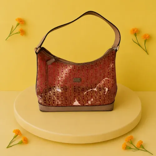 bolsa victor hugo feminina monograma vh verniz