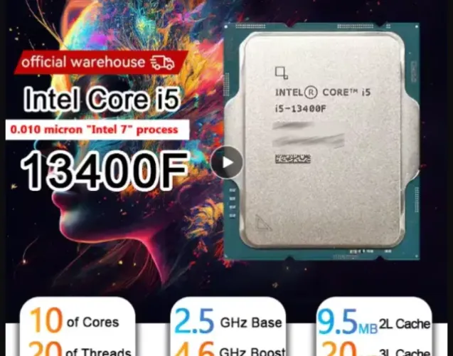Processador Intel i5 13400F 13ª Geração 10 Núcleos 4.6GHz LGA1700