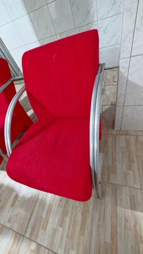 2 POLTRONA CADEIRA ALUMINIO MODELO ROMA, CONFORTÁVEL PARA SUA RECEPÇÃO OU RESIDENCIAL