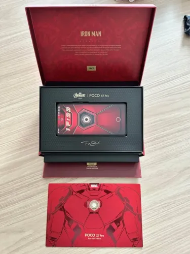 POCO X7 Pro Iron Man Edition 12/512 Completo para Colecionador