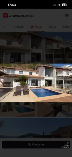 Casa com quatro suítes e vista para as montanhas em condomínio em Nogueira, Petrópolis