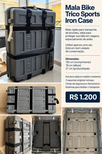 Mala Bike Trico Sports Iron Case - R$ 1.200