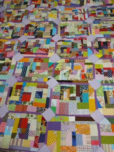 Colcha Artesanal em Patchwork