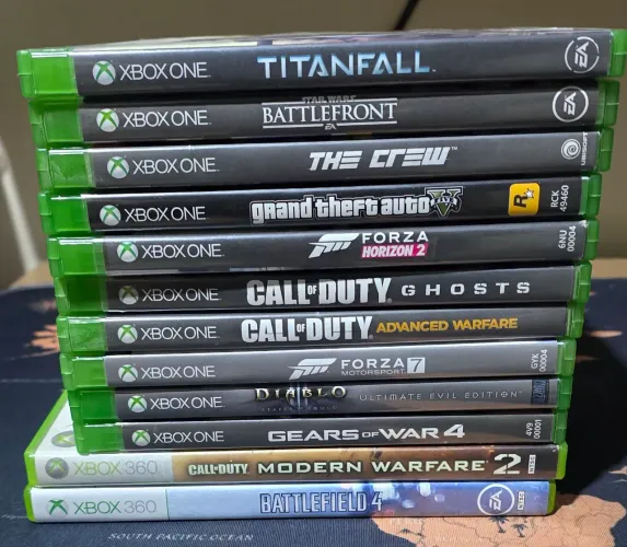 Jogos xbox one e 360