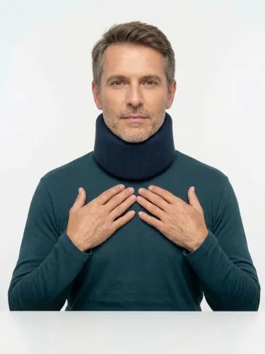 Colar Cervical de Espuma Noturno Chantal - Tam P (Azul)