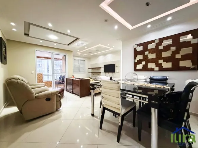 Apartamento Para Locacao de 75m² Semi Mobiliado Com 2 Dormitorios 2 Vagas No Centro de Osa