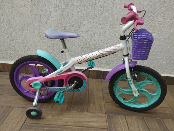 Bicicleta Infantil Aro 16" Caloi Ceci colorida