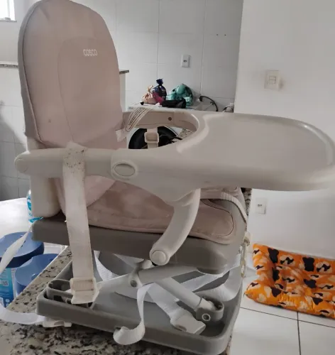 Cadeira de refeição portátil Pop cinza Cosco Kids