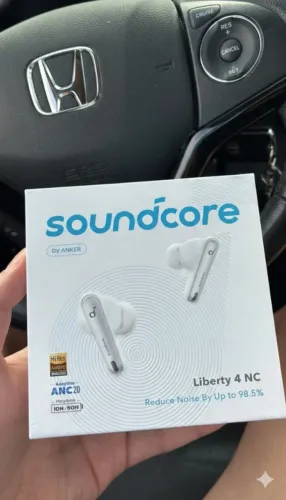 Fone de Ouvido Anker Liberty 4 NC Branco - Novo e Lacrado