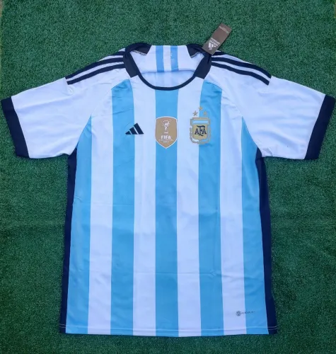 Camisa Argentina 2022 Patch Campeã do Mundo