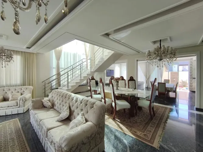 Casa à venda e para alugar em Campinas, Alphaville Dom Pedro 2, com 3 suítes, com 420 m²