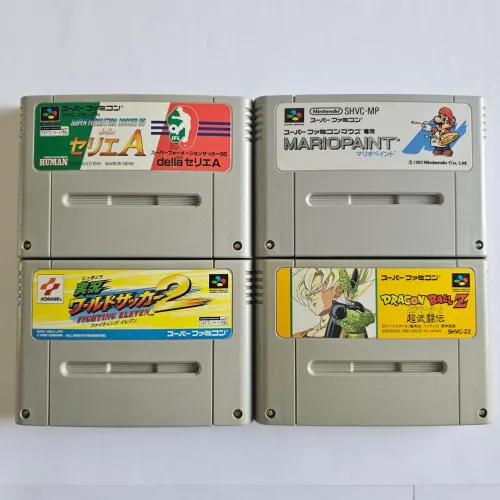 Lote 4 Cartucho Super Famicom Original Japonês em ótimo estado