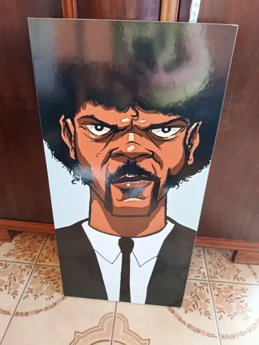 Quadro Decorativo Samuel L. Jackson - Pulp Fiction 38 × 78 cm
