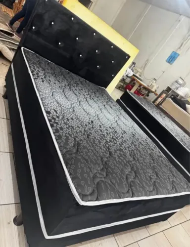 CAMA CASAL BOX CONJUGADA + CABECEIRA  FRETE GRÁTIS 