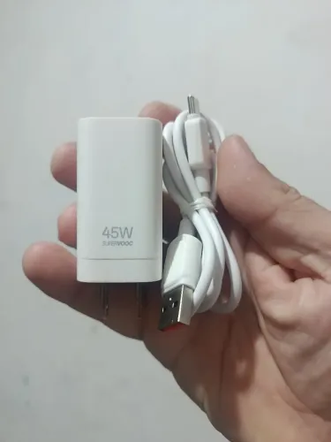 CARREGADOR SUPER TURBO DE 45W REALME C/ CABO USB TIPO-C H'MASTON. LEIA A DESCRIÇÃO