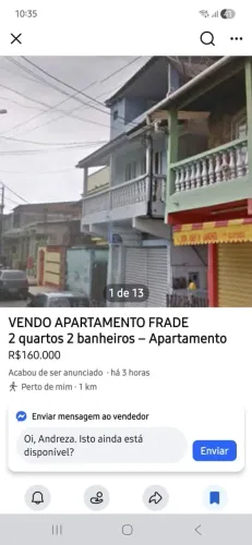 Vendo APARTAMENTO 3 andar Frade