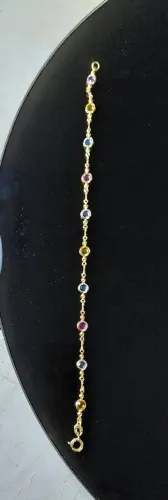 Pulseira Color Candy (Pedras Coloridas).