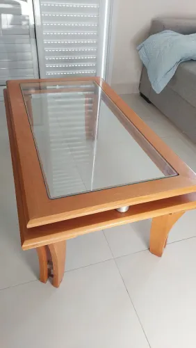 Mesa de centro e mesa lateral, conjunto