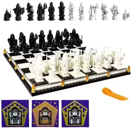 Blocos De Montar Wizard Xadrez Harry Potter 76392 Com 876 Peças Marca Mega tipo Lego