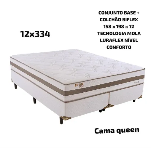 Cama queen no crediário