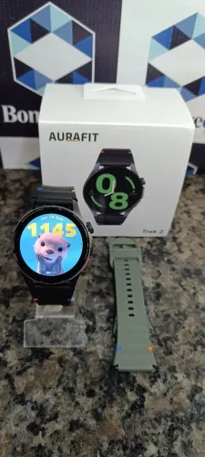 Smartwatch Aurafit G12 GPS Original | Tela AMOLED 1,43" | À Prova d'Água