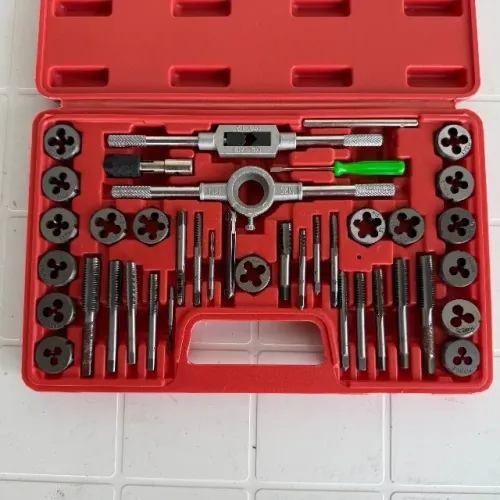 NOVO - Jogo Macho Tarracha 40 Pecas Profissional Metalúrgica Kit NF.