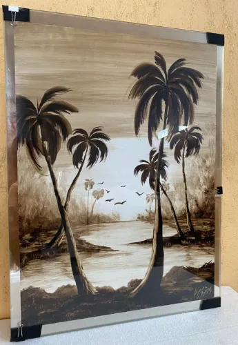 Quadro de vidro paisagem