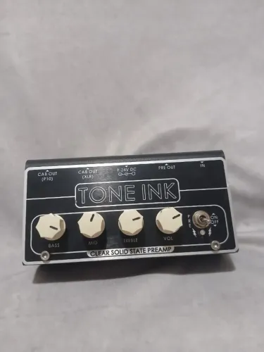 Pedal Preamp Tone Ink Clear Solid State Para Guitarra E Baixo