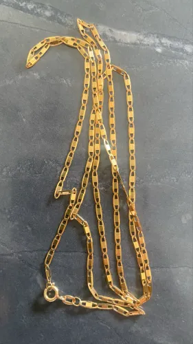 Cordão piastrine de ouro de 18k 2100