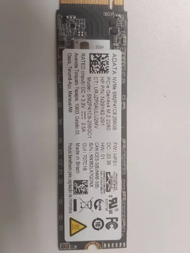 Ssd 256GB Nvme